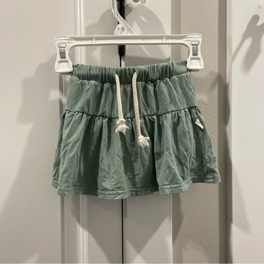 Green 100% Bamboo Skort with Drawstring